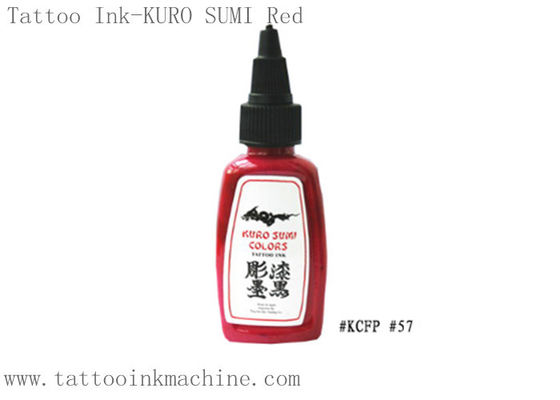 چین OEM Kuro Sumi 0.5OZ / 1OZ جوهر خال کوبی ابدی رنگ قرمز برای بدن خال کوبی تامین کننده