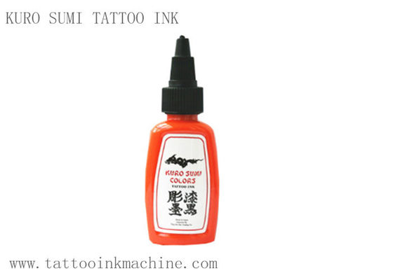 چین رنگ نارنجی Eto Tattoo Ink Kuro Sumi OEM برای خال کوبی بدن تامین کننده