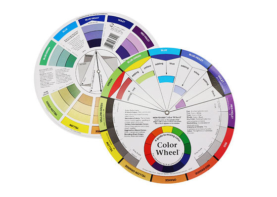 چین لوازم راهنمای مخلوط کردن نمودار چرخ رنگ رنگی 12 رنگ تامین کننده