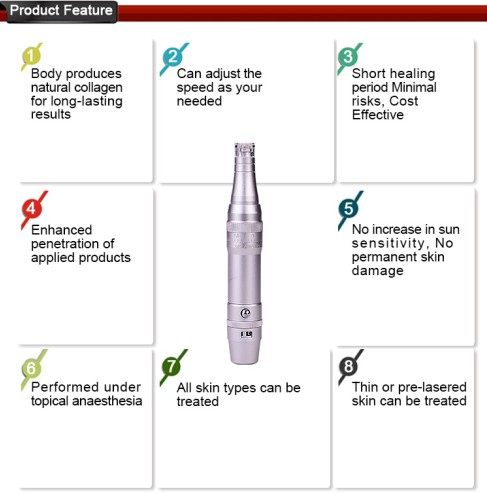 دستگاه آرایش دائمی - دستگاه قلم درمانی الکتریک میکرونیدل 3