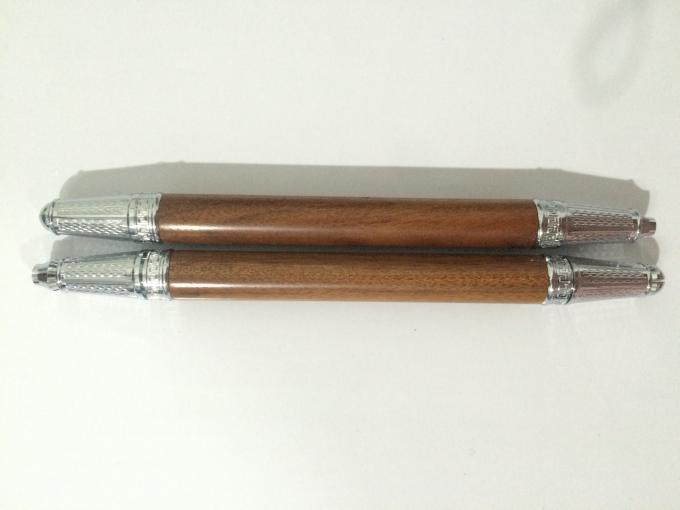 قلم تاتو آرایش دائمی ابرو دستی چوبی دو سر 4 بعدی 2