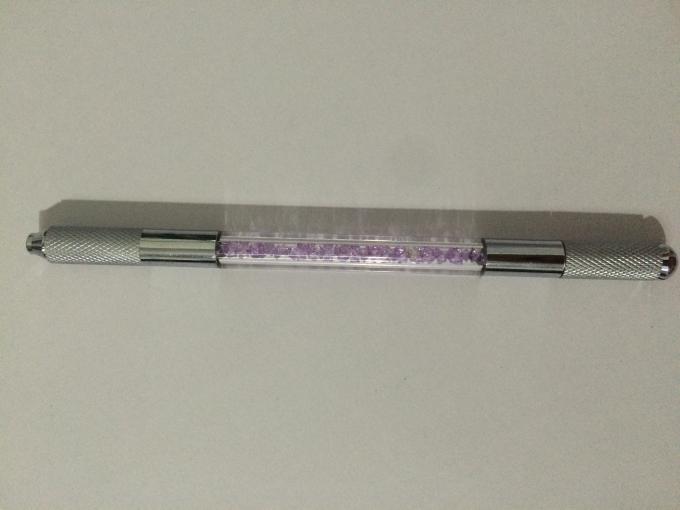 Crystal Material دوبل سر ابرو قلم تاتو میکروبلیدینگ برای آرایش دائمی 0