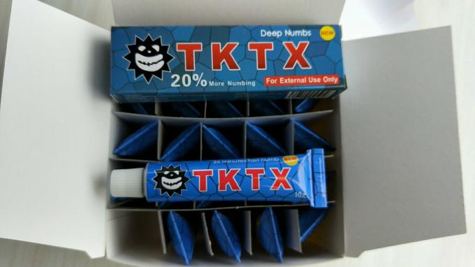 10 گرم کرم بی حسی موضعی TKTX پوست بی حس کننده سریع برای بدن تاتو 0