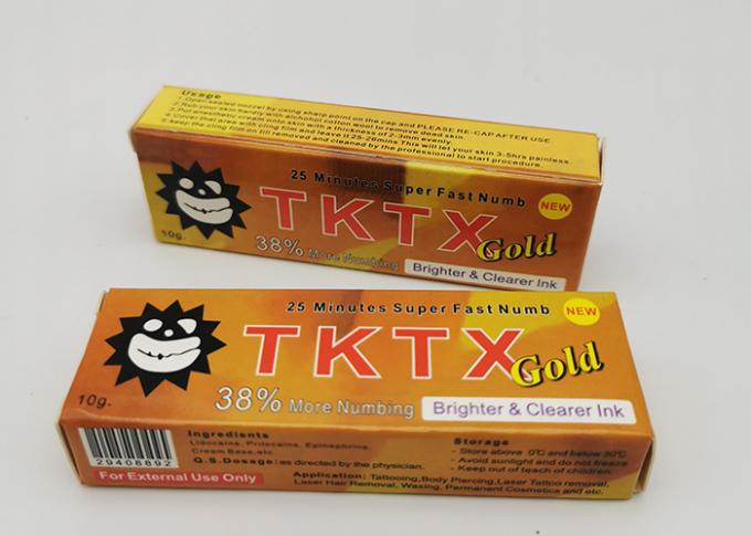 کرم بی حسی تاتو آرایشی نیمه دائمی طلای TKTX 38٪ 0