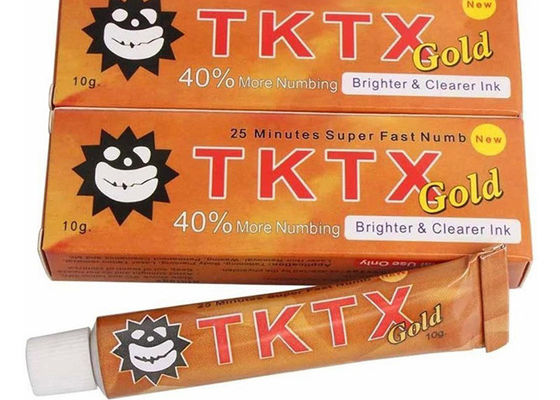 چین 40 درصد طلا TKTX Super Numb کرم بی حسی خال کوبی بدون درد تامین کننده