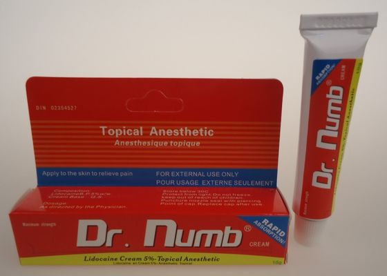 5٪ PMU Dr. Numb درمان درد درد موضعی کرم بیهوشی خالکوبی تامین کننده