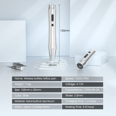 دستگاه درموگرافی بی سیم SPMU ابرو بی سیم آرایش دائمی کارتریج جهانی دستگاه میکروبلادینگ قلم خالکوبی تامین کننده