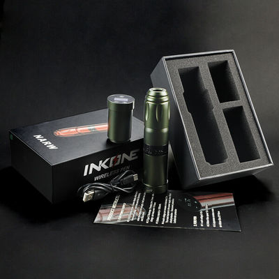 فولاد ضد زنگ 1800mAh NARW دستگاه خالکوبی بی سیم 1-OLED صفحه نمایش صفحه لمسی باتری تلوار خالکوبی روتاری قلم خالکوبی با قدرت RCA تامین کننده