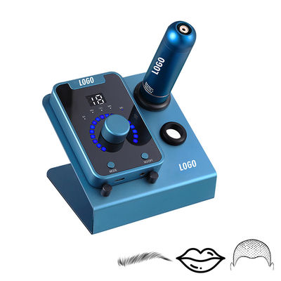 دستگاه میکروپیگمنتاسیون پوست سر با آرایش دائمی و دستگاه خالکوبی موتور سوئیس در رنگ آبی سیاه تامین کننده