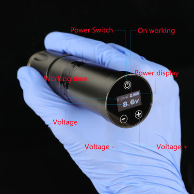 صفحه نمایش لمسی LCD دیجیتال برند INKONE NARW 1800mAh باتری قلم خالکوبی ماشین میکروپیگمنتاسیون ماشین خالکوبی بی سیم تامین کننده
