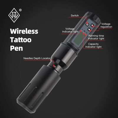 Electric LCD Display 2000mAh Battery Tattoo Gun RCA Wireless Rotary Tattoo Machine Pen Kit  for Tattoo Artist تامین کننده