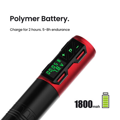 Digital Rotary Battery Coreless Tattoo Gun Tattoo Pen 1800 Mah Wireless Tattoo Machine تامین کننده