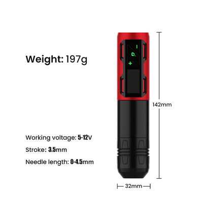 Digital Rotary Battery Coreless Tattoo Gun Tattoo Pen 1800 Mah Wireless Tattoo Machine تامین کننده