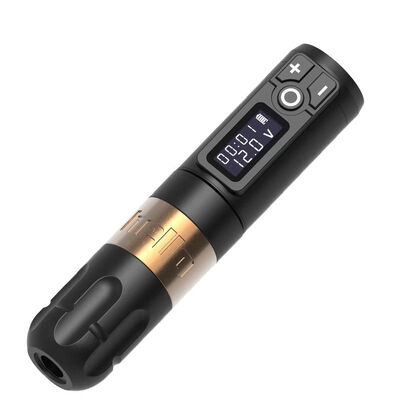 Ambition Soldier Digital Display Electric Tattoo Gun Wireless Machine Rotary Tattoo Pen Machine for Tattoo Artist تامین کننده