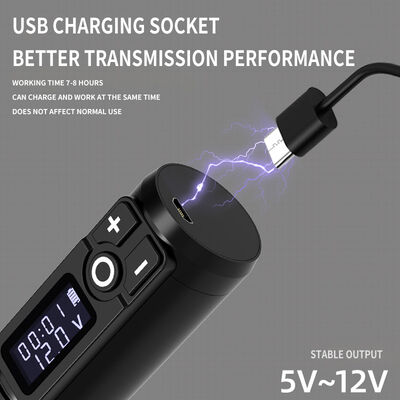 Ambition Soldier Digital Display Electric Tattoo Gun Wireless Machine Rotary Tattoo Pen Machine for Tattoo Artist تامین کننده