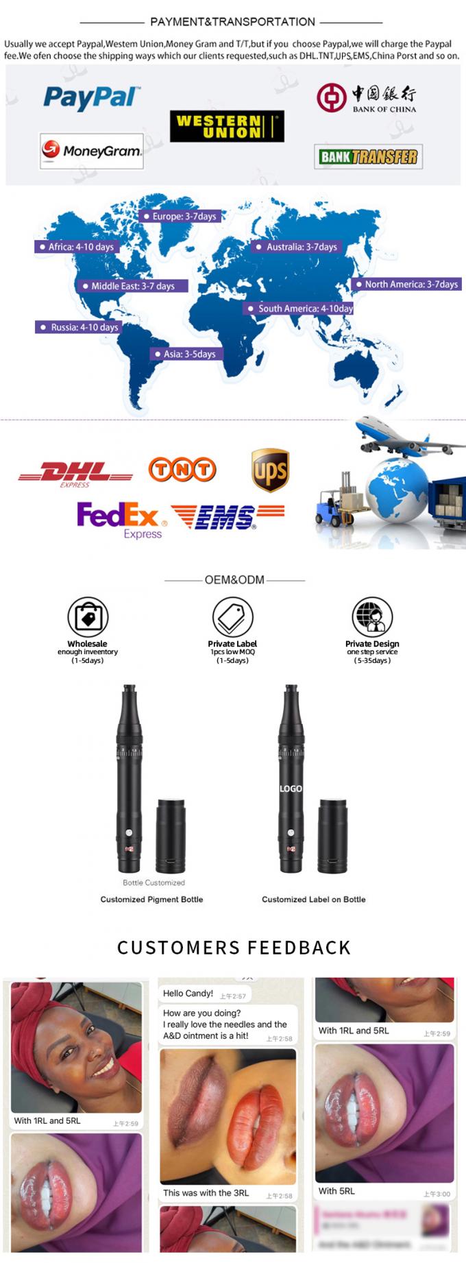 دستگاه خالکوبی بی سیم با صفحه نمایش LCD و باتری قابل تعویض 12