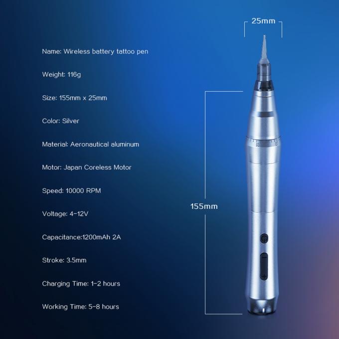 دستگاه درموگرافی بی سیم SPMU ابرو بی سیم آرایش دائمی کارتریج جهانی دستگاه میکروبلادینگ قلم خالکوبی 2