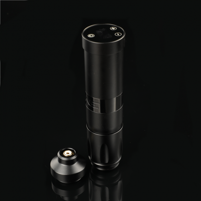 فولاد ضد زنگ 1800mAh NARW دستگاه خالکوبی بی سیم 1-OLED صفحه نمایش صفحه لمسی باتری تلوار خالکوبی روتاری قلم خالکوبی با قدرت RCA 4