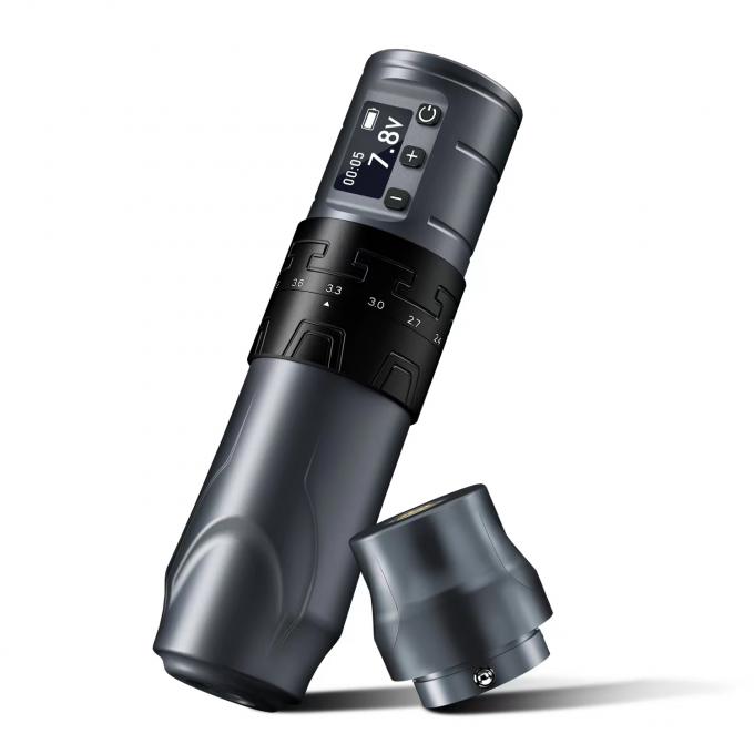 اسلحه خالکوبی بی سیم 1500 میلی آمپر INKONE SABER قلم ماشین خالکوبی بی هسته موتور قدرتمند ضربه بلند 4.2mm آلومینیوم هواپیما 4