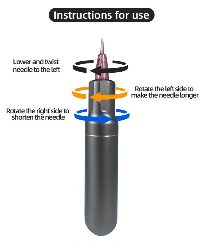 دستگاه میکروپیگمنتاسیون پوست سر با آرایش دائمی و دستگاه خالکوبی موتور سوئیس در رنگ آبی سیاه 5