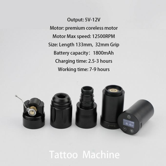 صفحه نمایش لمسی LCD دیجیتال برند INKONE NARW 1800mAh باتری قلم خالکوبی ماشین میکروپیگمنتاسیون ماشین خالکوبی بی سیم 2