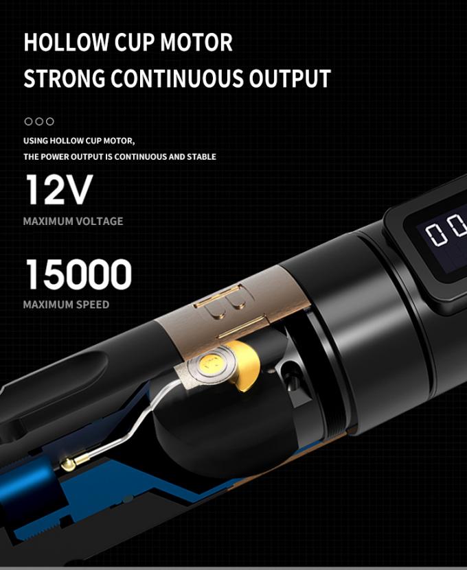 Ambition Soldier Digital Display Electric Tattoo Gun Wireless Machine Rotary Tattoo Pen Machine for Tattoo Artist 14